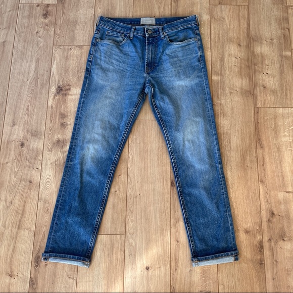 Everlane Denim - Everlane Women's Size 31x30 Slim Blue Mid Rise Jeans